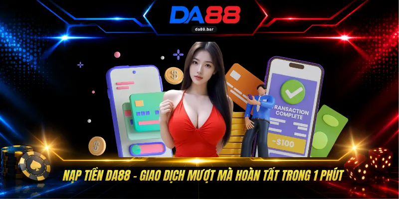 Nạp Tiền DA88 - Giao Dịch Mượt Mà Hoàn Tất Trong 1 Phút